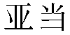 Chinese Name Adán