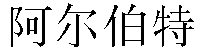 Chinese Name Albert