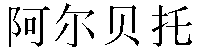Chinese Name Alberto