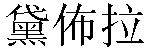 Traditional Chinese Name Debra 