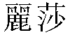 Traditional Chinese Name Lisa