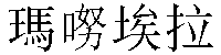 Traditional Chinese Name Manuela 3