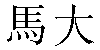 Traditional Chinese Name Marthe 