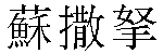 Traditional Chinese Name Susana 1