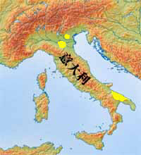 Map of Italy